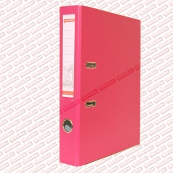 A4, 50 mm, kolor różowy, Markowy segregator dźwigniowy
